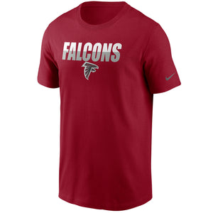 Atlanta Falcons Men's Split Name Tee-Red